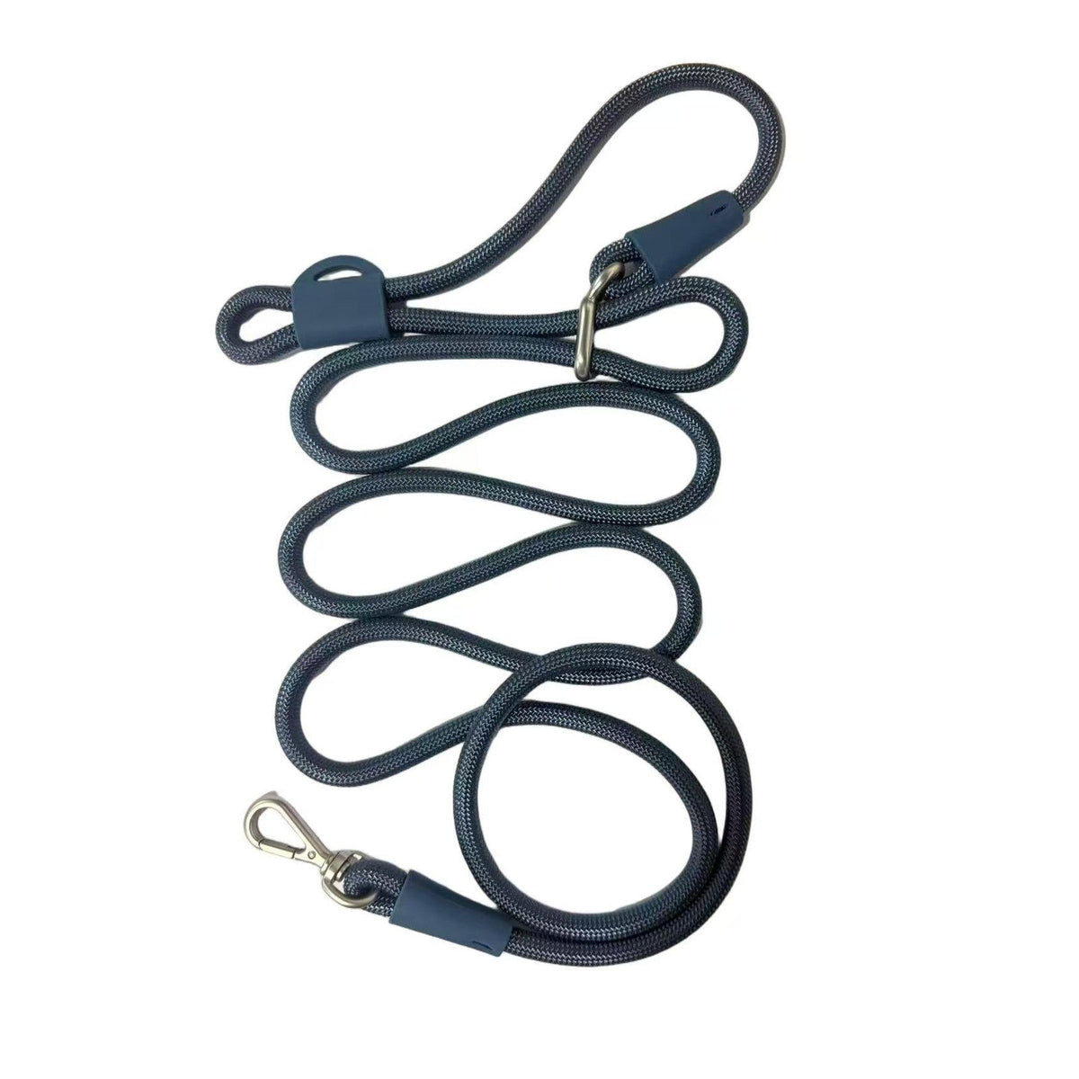 Pelucci Hands-Free Lead in navy, full 2.4 m length laid out